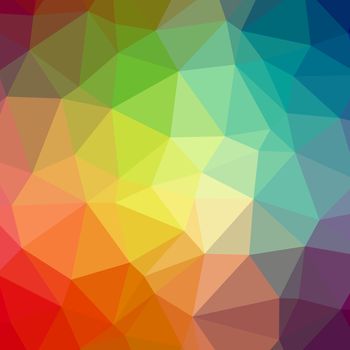 Abstract colors polygonal triangles pattern background.