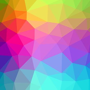 Abstract colors polygonal triangles pattern background.