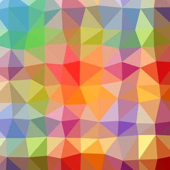 Abstract colorful triangular or polygonal background illustration.