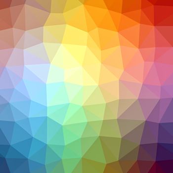 Abstract colorful triangular or polygonal background illustration.