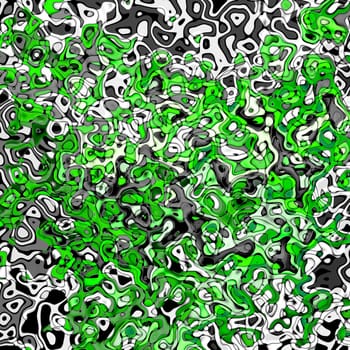 Abstract background with green and black pattern illustration.