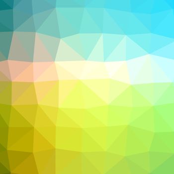 Abstract colorful triangular or polygonal background illustration.