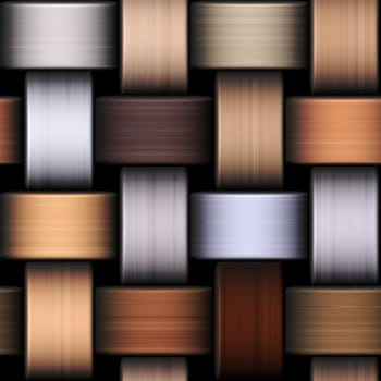 Illustration of the brown knitted seamless background, texture.