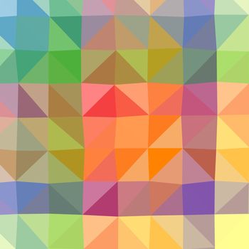 Abstract low poly and triangular color background.