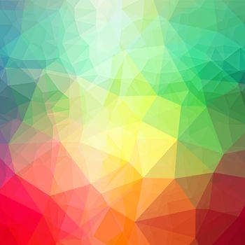 Abstract color polygonal triangle patterns. Low poly background.