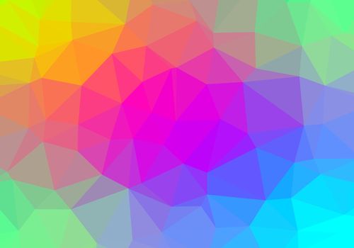 Abstract color polygonal triangle patterns. Low poly background.
