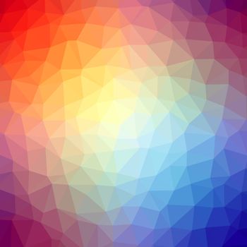 Abstract low poly and triangular color background.