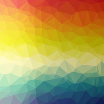 Abstract colorful triangular or polygonal background illustration.