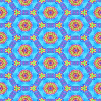 Colorful kaleidoscope pattern. Abstract background ideal for wallpaper pattern and other work.