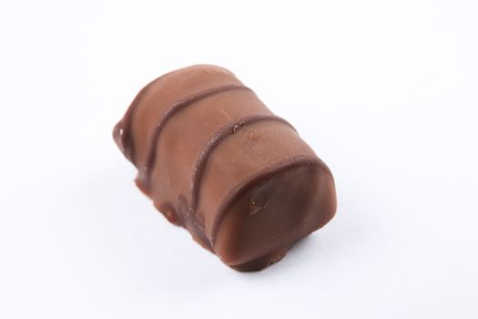 isolated image of fine chocolates in white, dark, and milk chocolate