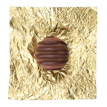 isolated image of fine chocolates in white, dark, and milk chocolate
