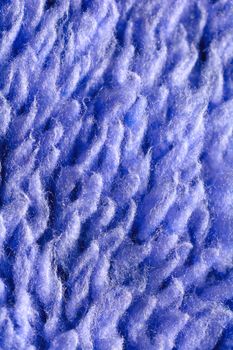 Extreme macro of the blue textile fibres. Fibre structure.Textile structure.