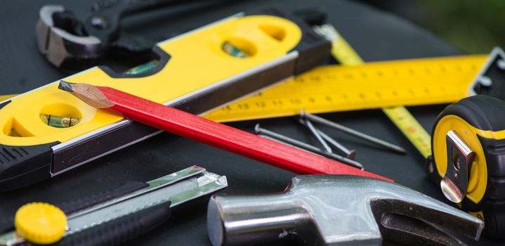 Carpenter's Tools on Table