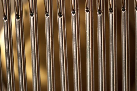 bar chimes with steel tubes for relaxation and meditation.