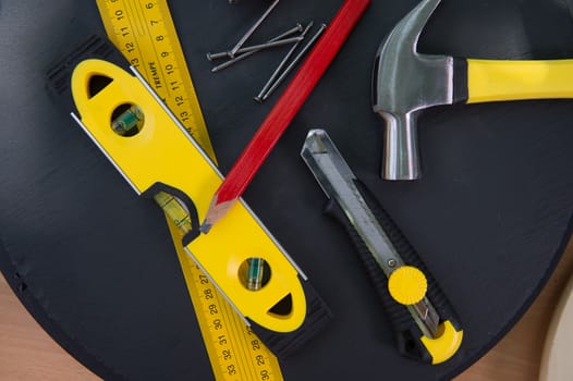 Carpenter's Tools on Table