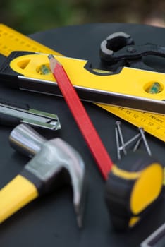 Carpenter's Tools on Table