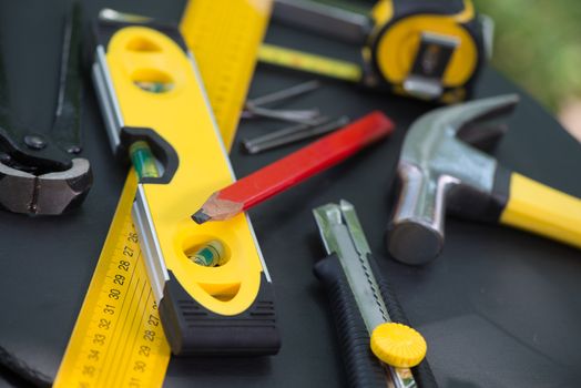 Carpenter's Tools on Table