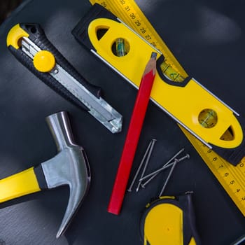 Carpenter's Tools on Table