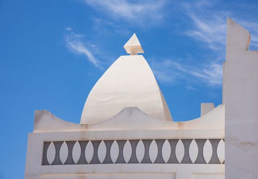 Detail of Masjid Aqeel Mosque in Salalah, Oman. The mosque was originally built in 1779, making it one of the oldest mosques in Salalah.