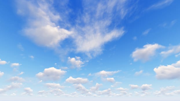 Cloudy blue sky abstract background, blue sky background with tiny clouds, 3d rendering

