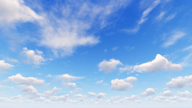 Cloudy blue sky abstract background, blue sky background with tiny clouds, 3d rendering

