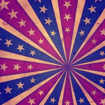 retro american background with stars and rays - USA Independence Day, 4th of July, america holiday concept
