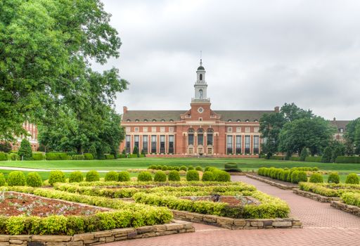 STILLWATER, OK/USA - MAY 20, 2016: Edmon Low Library on the campus of Oklahoma State University.