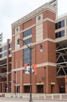 STILLWATER, OK/USA - MAY 20, 2016: Boone Pickens Stadium on the campus of Oklahoma State University.