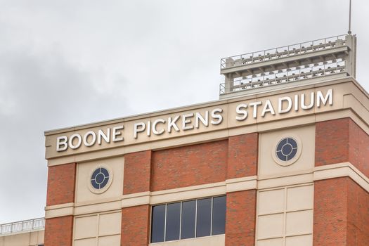STILLWATER, OK/USA - MAY 20, 2016: Boone Pickens Stadium on the campus of Oklahoma State University.