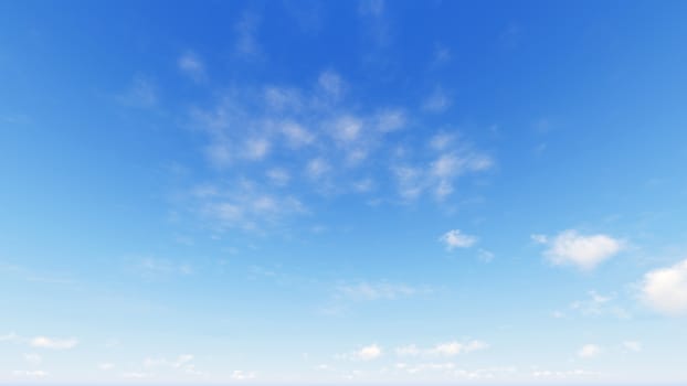 Cloudy blue sky abstract background, blue sky background with tiny clouds, 3d rendering

