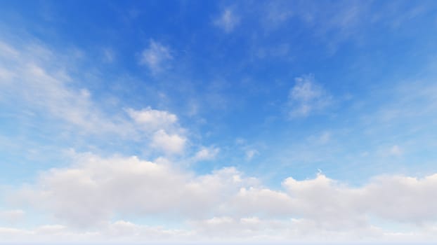 Cloudy blue sky abstract background, blue sky background with tiny clouds, 3d rendering

