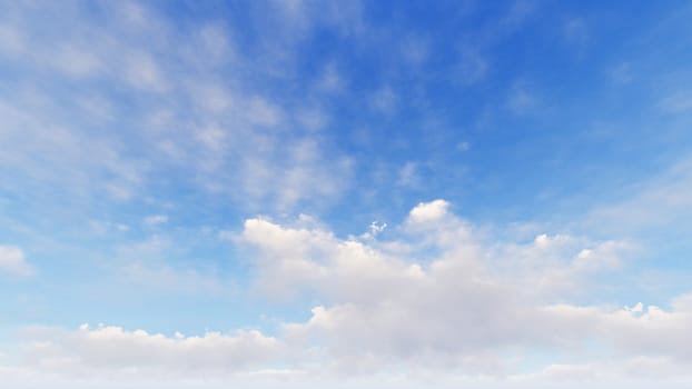 Cloudy blue sky abstract background, blue sky background with tiny clouds, 3d rendering

