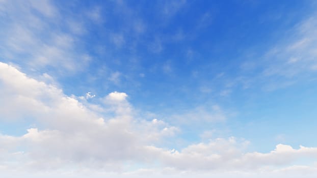 Cloudy blue sky abstract background, blue sky background with tiny clouds, 3d rendering

