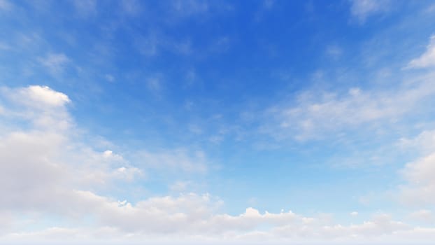 Cloudy blue sky abstract background, blue sky background with tiny clouds, 3d rendering

