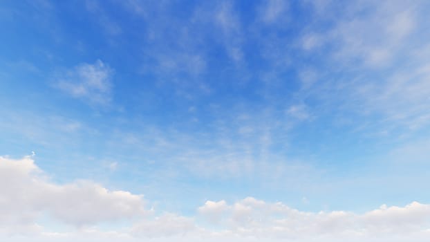 Cloudy blue sky abstract background, blue sky background with tiny clouds, 3d rendering

