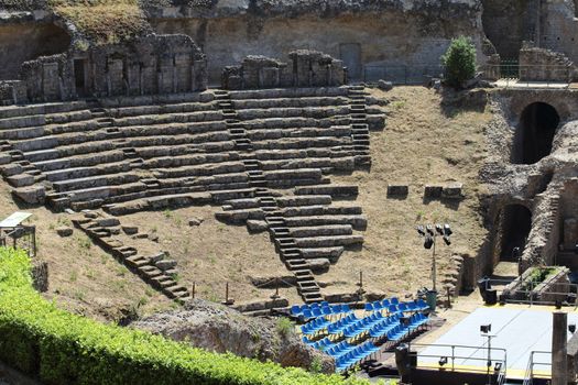 An ancient Roman theater is still used to this day