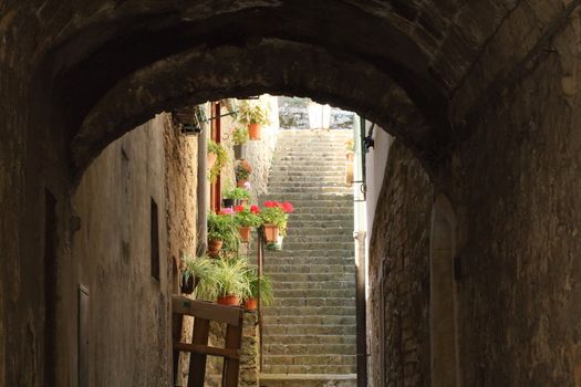 Classical medieval streets.