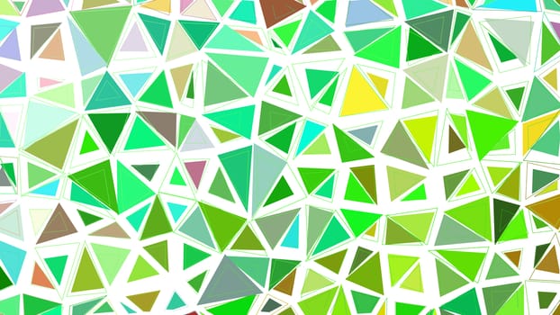 Abstract green grass fresh colorful gradient lowploly of many triangles background for use in design