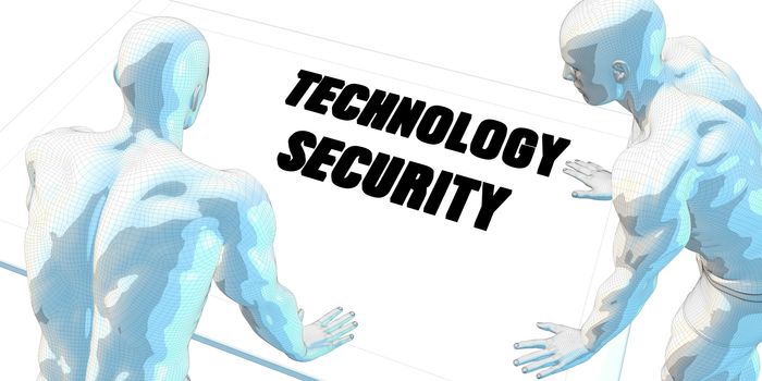 Technology Security Discussion and Business Meeting Concept Art