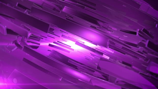 Abstract 3D background with lens flare. Purple colors.