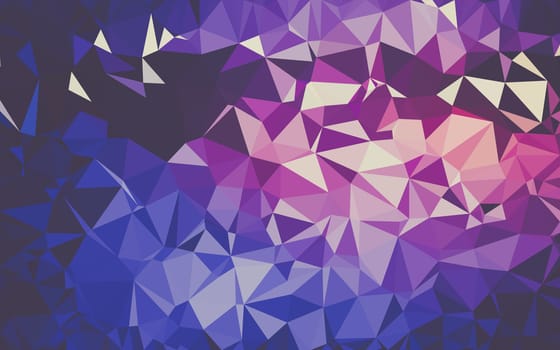 Abstract low poly background, geometry triangle, mosaic pastel color background