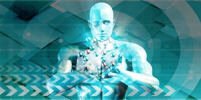 Futuristic Science Background of the Future Art