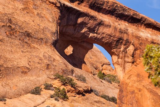 Navajo Arch in Arches National Park. Utah