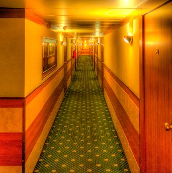 Hdr of Hotel aisle - shining movie like