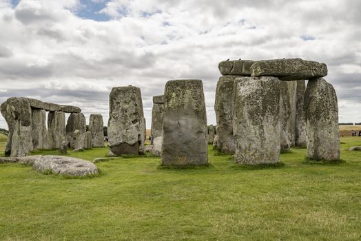 Stonehenge an ancient prehistoric stone monument near Salisbury, Wiltshire, UK. It was built anywhere from 3000 BC to 2000 BC. Stonehenge is a UNESCO World Heritage Site in England.