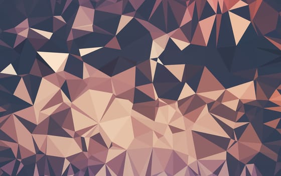 Abstract low poly background, geometry triangle, mosaic pastel color background