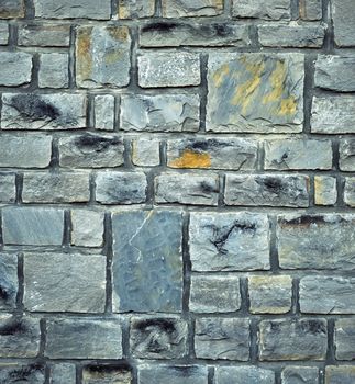 abstract background or texture Two stone blocks on wall