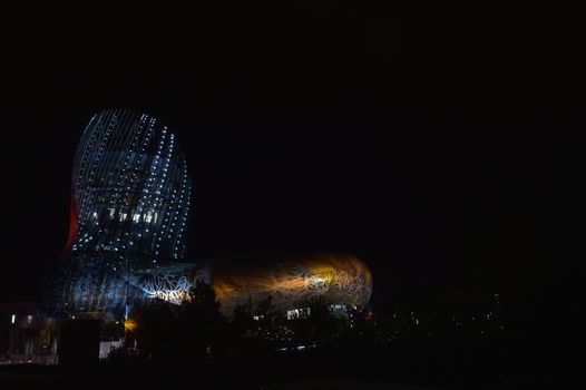 Bordeaux, France - June 06, 2016. La cite du vin is the Wine museum of Bordeaux near to Garonne river. Bordeaux, Aquitaine. France.