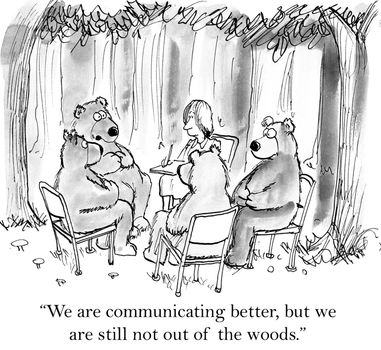 "We are communicating better, but we are still not out of the woods."