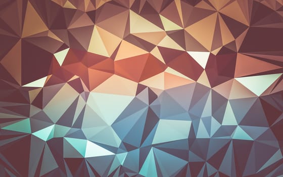 Abstract low poly background, geometry triangle, mosaic pastel color background